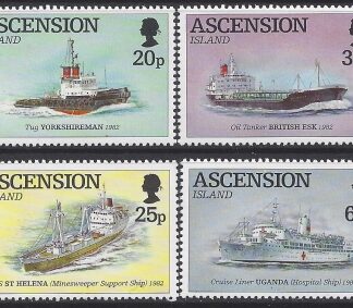 1994 Ascension Island. SG.629-32 Civilian Ships used inFalklands Liberation. set 4 values U/M (MNH)