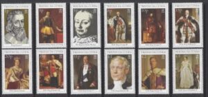 2000 Tristan Da Cunha. SG666-77 Monarchs. Set 12 values U/M (MNH)