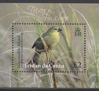 2014 Tristan Da Cunha.  MS.1104 Finches mini sheet U/M (MNH)