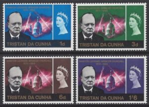 1966 Tristan Da Cunha. SG.89-92 Churchill Commemoration. set 4 values U/M (MNH)