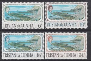 1967 Tristan Da Cunha. SG.104-7 Opening of Calshot Harbour. set 4 values U/M (MNH)