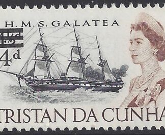 1967 Tristan Da Cunha. SG.108 (SG.76 surcharged) U/M (MNH)