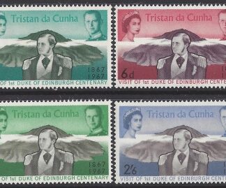 1967 Tristan Da Cunha. SG.109-12 Centenary of First Duke of Edinburgh's visit to Tristan. set 4 values U/M (MNH)