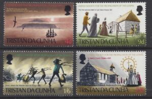 1969 Tristan Da Cunha. SG.125-8 United Society for Propagation of the Gospel. set 4 values U/M (MNH)