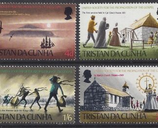1969 Tristan Da Cunha. SG.125-8 United Society for Propagation of the Gospel. set 4 values U/M (MNH)