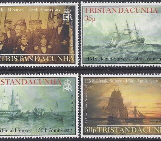 2002 Tristan Da Cunha. SG759-62 150th Anniv. of Survey by HMS Herald set 4 values U/M (MNH)