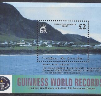 2003 Tristan Da Cunha. MS.769  World Geographical Records. mini sheet. U/M (MNH)
