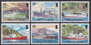 2004 Tristan Da Cunha. SG.805-10 Merchant Ships. set 6 values U/M (MNH)