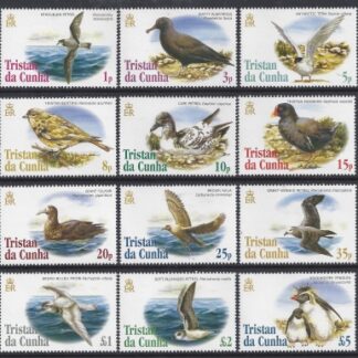 2005 Tristan Da Cunha. SG.833-44  Birds set 12 values U/M (MNH)