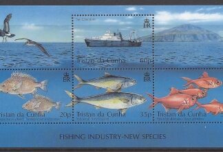 2002 Tristan Da Cunha. MS.748 Extension of Fishing Industry to New Species. mini sheet U/M (MNH)