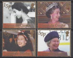 2002 Tristan Da Cunha. SG.740-3 Golden Jubilee. set 4 values U/M (MNH)