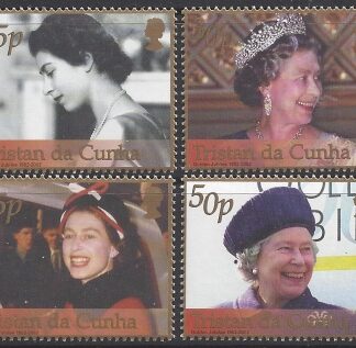 2002 Tristan Da Cunha. SG.740-3 Golden Jubilee. set 4 values  U/M (MNH)