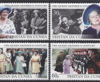1999 Tristan Da Cunha. SG.657-60 Queen Mother's Century. set 4 values U/M (MNH)