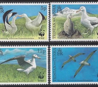 1999 Tristan Da Cunha.  SG651-4  Endangered species - Wandering Albatross set 4 values U/M (MNH)
