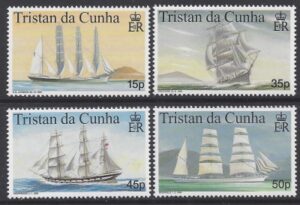1998 Tristan Da Cunha. SG.643-6 Maritime Heritage (1st Series) set 4 values U/M (MNH)