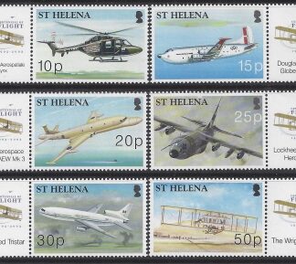 2003 St Helena. SG.905-10  Centenary of Powered Flight. set 6 values U/M (MNH)