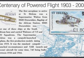 2003 St Helena. MS.911  Centenary of Powered Flight. mini sheet  U/M (MNH)