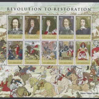 2010  St Helena.  SG.1114-23  350th Anniv. of Restoration King Charles II. set 10 values U/M (MNH)