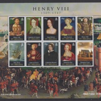 2009 St Helena. SG.1084-93 500th Birth Anniversary of King Henry VIII. set 10 values U/M (MNH)