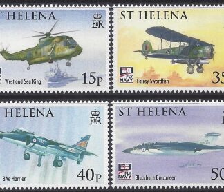 2009 St Helena.  SG.1094-7  Centenary of Naval Aviation. set 4 values U/M (MNH)