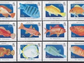 2008 St Helena. SG.1058-69  Fish.  set 12 values U/M (MNH)