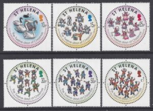 2007 St Helena. SG.1037-42  Christmas. set 6values U/M (MNH)