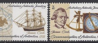 1972 Australian Antarctic Territories. SG.21-2 Bicent of Cook Circumnavigation of Antarctica. set 2 values U/M (MNH)