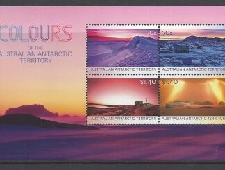 2015 Australian Antarctic Territories.   MS.252 Colours of Australian Antarctic. mini sheet. U/M (MNH)