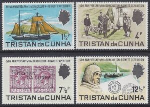 1971 Tristan Da Cunha. SG.149-52 50th Anniv. of Shackleton-Rowlett Expedition. set 4 values U/M (MNH)
