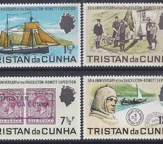 1971 Tristan Da Cunha. SG.149-52 50th Anniv. of Shackleton-Rowlett Expedition. set 4 values U/M (MNH)