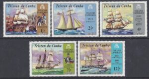 1971 Tristan Da Cunha. SG.153-7 Island Families. set 5 values U/M (MNH)
