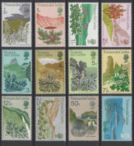 1972 Tristan Da Cunha. SG.158-69 Flowering Plants. set 12 values U/M (MNH)