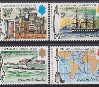 1973 Tristan Da Cunha. SG.177-80 Centenary of HMS Challenger's Visit. set 4 values U/M (MNH)