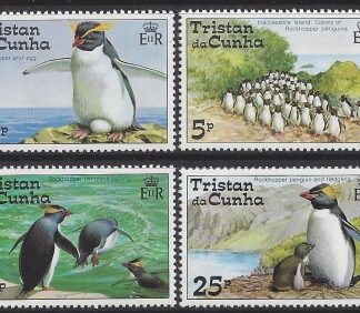 1974 Tristan Da Cunha. SG.188-91 Rockhopper Penguins. set 4 values U/M (MNH)