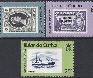 1976 Tristan Da Cunha.SG.204-6 Festival of Stamps- London. set 3 values U/M (MNH)