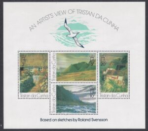 1976 Tristan Da Cunha. MS.211   Paintings by Roland Svensson (1st series)  mini sheet  U/M (MNH)