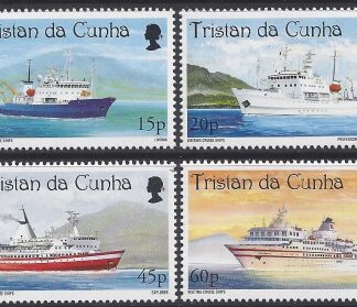 1998 Tristan Da Cunha.  SG.639-42  Cruise Ships. set 4 values U/M (MNH)