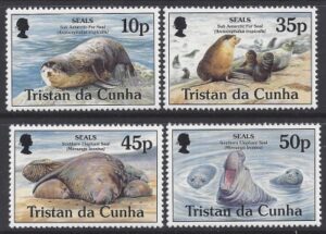 1995 Tristan Da Cunha. SG.586-9 Seals. set 4 values U/M (MNH)