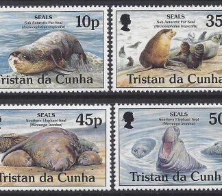 1995 Tristan Da Cunha. SG.586-9  Seals. set 4 values U/M (MNH)