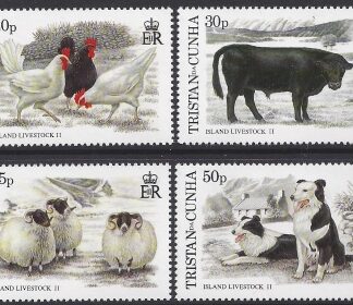 1997 Tristan Da Cunha. SG.620-3 Island Livestock  (2nd series) set 4 U/M (MNH)
