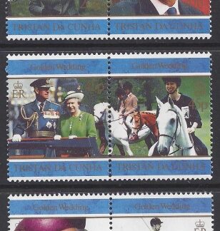 1997 Tristan Da Cunha. SG.624-9 Golden Wedding of Queen Elizabeth & Prince Philip. set 6 values U/M (MNH)