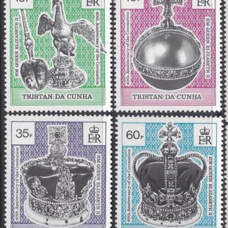 1993 Tristan Da Cunha. SG.542-5 40th anniversary of Coronation. set 4 values U/M (MNH)