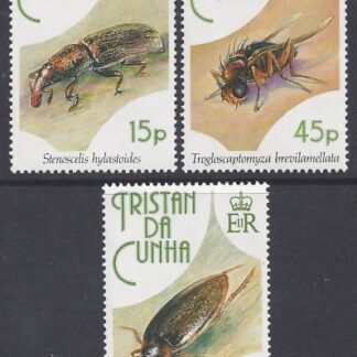 1993 Tristan Da Cunha. SG.539-41  Insects set 3 values U/M (MNH)
