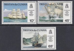 1992 Tristan Da Cunha. SG.535-7 Centenary of the Wreck of Barque Italia. set 3 values U/M (MNH)