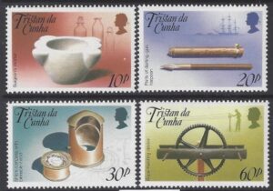 1989 Tristan Da Cunha. SG.482-5 Nautical Museum Exhibits. set 4 values U/M (MNH)