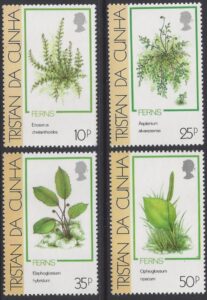 1989 Tristan Da Cunha. SG.478-81 Ferns. set 4 values U/M (MNH)