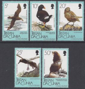 1989 Tristan Da Cunha. SG.473-7 Fauna of Gough Island. set 5 values U/M (MNH)
