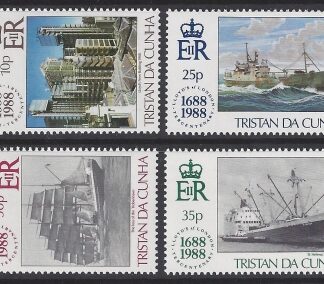 1988 Tristan Da Cunha. SG.457-60 300th Anniversary of Lloyds of London. set 4 values U/M (MNH)