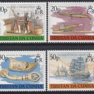 1988 Tristan Da Cunha. SG.452-5  19th Century Whaling.  set 4 values  U/M (MNH)