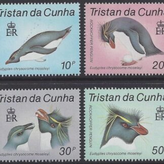 1987 Tristan Da Cunha. SG.430-3  Rockhopper Penguins. set 4 values U/M (MNH)
